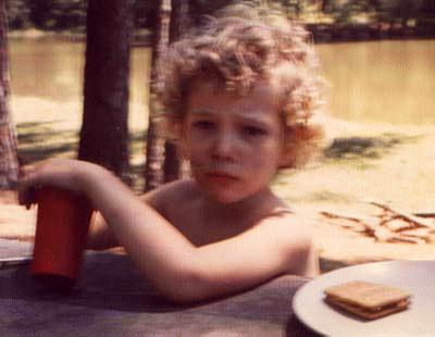 Joel at a Mississippi state park where we camped out for a night or two at spring break, 1977.
