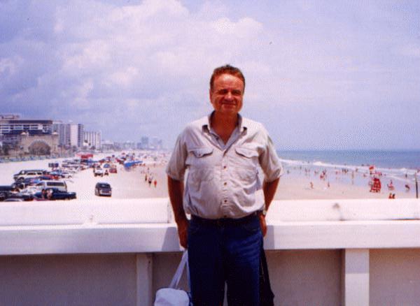 Joey on the wharf.