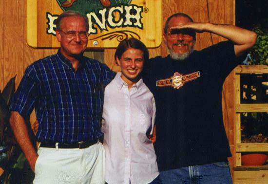 Griff  with his daughter Ann and Jorma (Jerry) Kaukonen