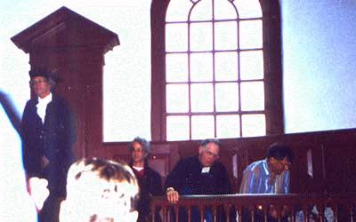 Tom and other males in jury box.